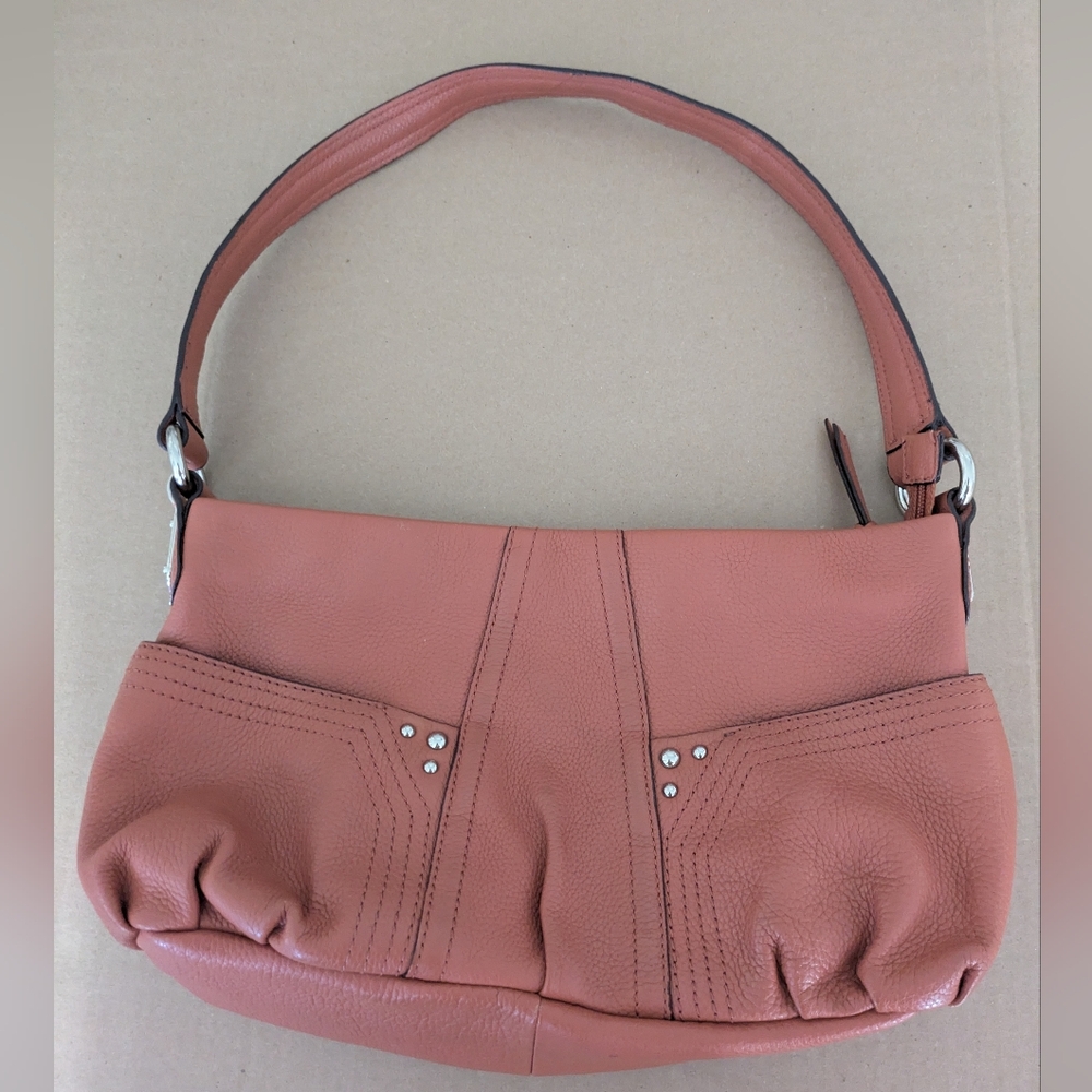 Tiganello Orange Women's Leather Shoulder Bag Purse